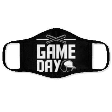 Discover Game Day Funny Baseball Gift Face Masks