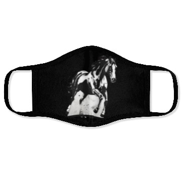 Discover BLACK & WHITE HORSE Face Masks