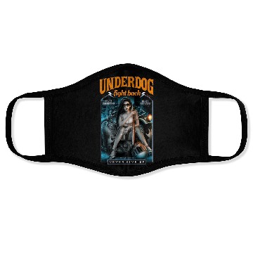 Discover underdog fight back #2 Face Masks
