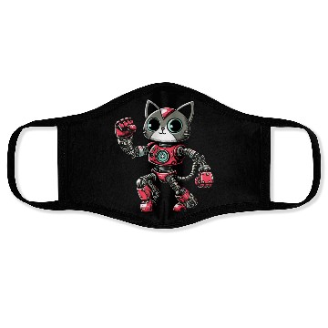Discover Cat Robot Cyborg Dancing Dancer Disco Face Masks