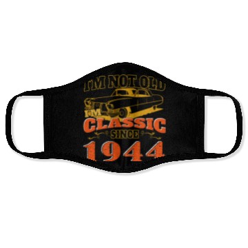 Discover Oldtimer 1944 80th birthday present men Face Masks