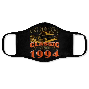 Discover Vintage car 1994 30th birthday present men Face Masks