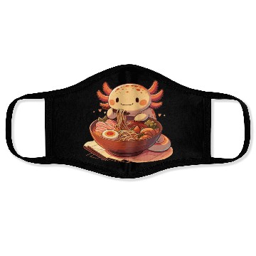 Discover But First Ramen Sweet Axolotl Eats Ramen Face Masks