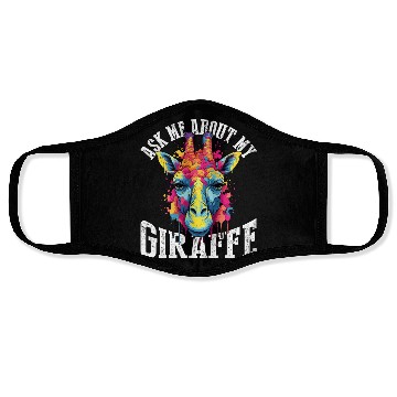 Discover Ask Me About My Giraffe Face Masks