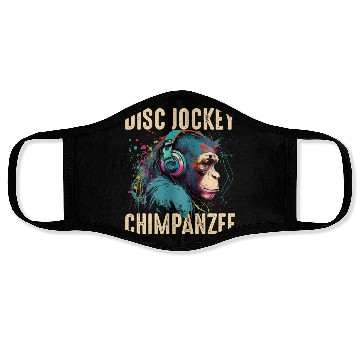 Discover Disc Jockey Chimpanzee Face Masks