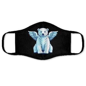 Discover Bear Polar Bear Angel Wings Face Masks
