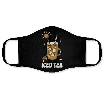 Discover Iced Tea Design Face Masks