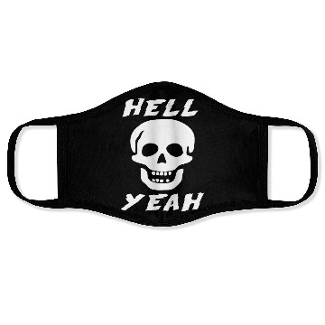 Discover Stone Cold skull hell yeah Face Masks
