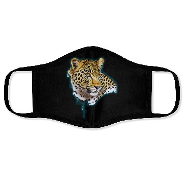Discover Leopard Portrait in Painting Face Masks