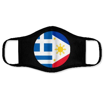 Discover Greek Filipino flags Face Masks