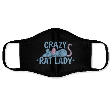 Discover Crazy Rat Lady Rodent Pet Face Masks