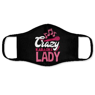 Discover Funny Karaoke Singer Singing Musician Karaoke Gift Face Masks