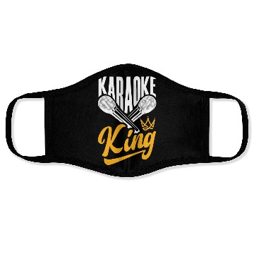 Discover Funny Karaoke Singer Singing Musician Karaoke Gift Face Masks