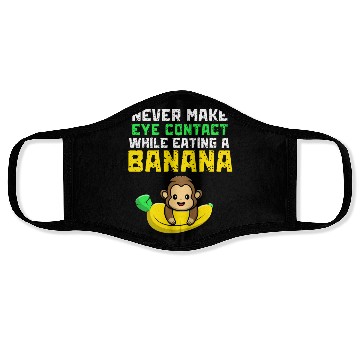 Discover Humorous Monkey Banana Eating Face Masks
