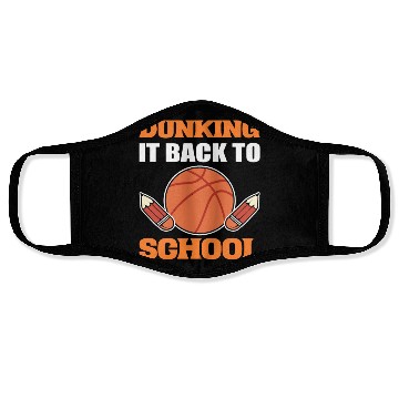 Discover Back to School Basketball Enthusiast Gift Face Masks