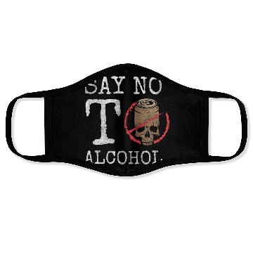 Discover Alcohol Quitting Drunkard New Start Face Masks