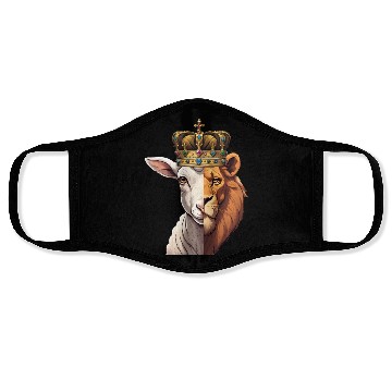 Discover Lion, Lamb, King Face Masks