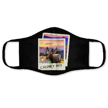 Discover CHONKY BOI MOOSE Face Masks