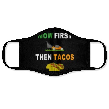 Discover Lawn Mowing Taco Mower Grass Cutting Face Masks