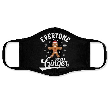 Discover Everyone Loves A Ginger, Gingerbread Santa Face Masks