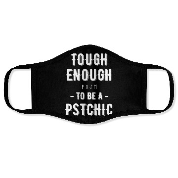 Discover Tough Enough To Be A Psychic Celestial Card Face Masks