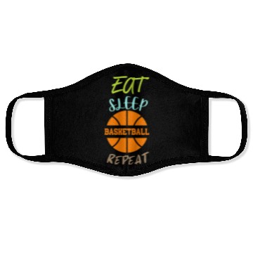 Discover Eat Sleep Repeat Basketball Coach Player Face Masks