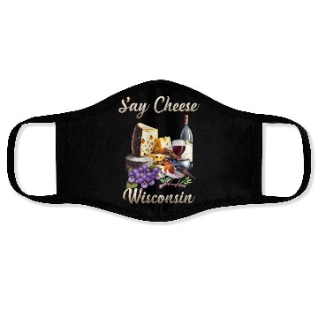 Discover Say Cheese, Wisconsin Face Masks