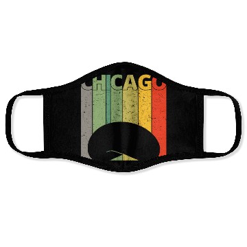 Discover Chicago Chicago Bean Cloud Gate Face Masks