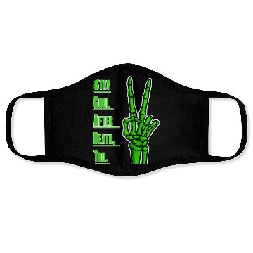 Discover Cool Hand Skeleton Art. Face Masks