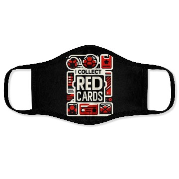 Discover I Collect Red Cards 12 Face Masks