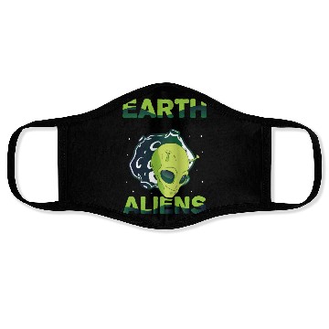 Discover Alien, Aliens, UFO, UAP, Space Unknown Flight Face Masks