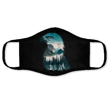 Discover Nature in Eagle Pattern Face Masks