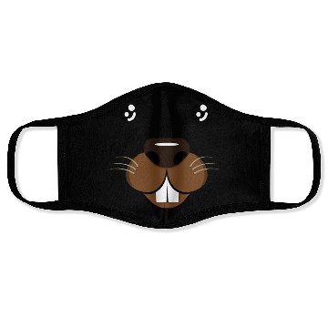 Discover Groundhog Face Rodent Groundhog Day Face Masks