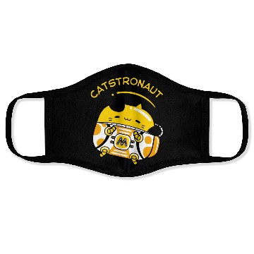 Discover Cat Astronaut Meow Cute Fruit Yellow Butter Kitty Face Masks