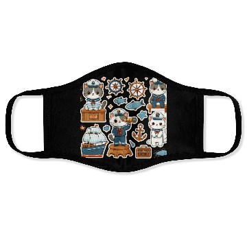 Discover Sailor Whiskers: Little Sailor Kitties Sticker Face Masks