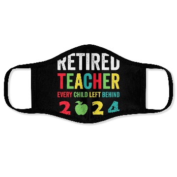 Discover Retired Teacher EST 2024 Face Masks