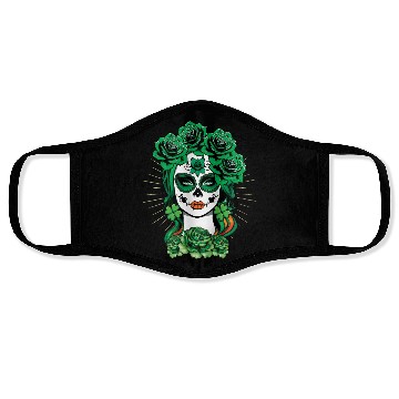 Discover St Patrick's Day Dia De Los Muertos La Calavera Face Masks