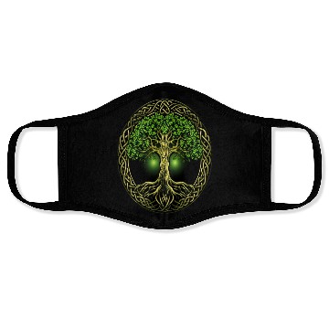 Discover St Patricks Day Celtic Knot Tree Irish Gaelic Face Masks