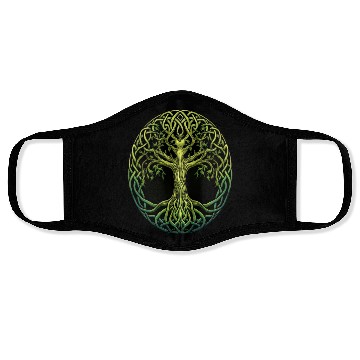 Discover St Patricks Day Celtic Knot Tree Irish Gaelic Face Masks