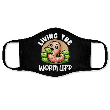 Discover Worm Farming Earthworm Gardener Vermiculture Face Masks