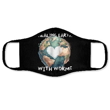 Discover Worm Farming Earthworm Gardener Vermiculture Face Masks