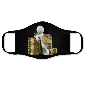Discover 3D White People Bitcoin Face Masks