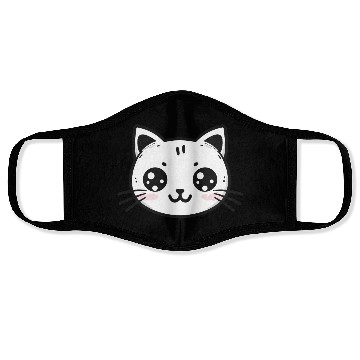 Discover Cute Cat - Kawaii Kitten - cat lovers Face Masks