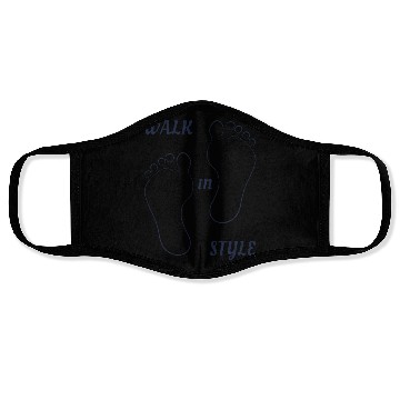 Discover Walk in style - Navy Blue Face Masks