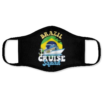 Discover Brazil Cruise Squad Family Vacation Trip Face Masks