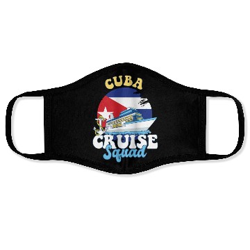 Discover Cuba Cruise Squad Family Vacation Trip Face Masks