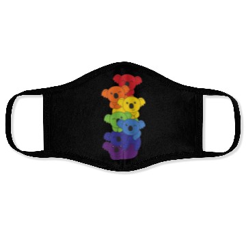 Discover Rainbow Flag Pride Lgbtq Cute Koala Stack Face Masks