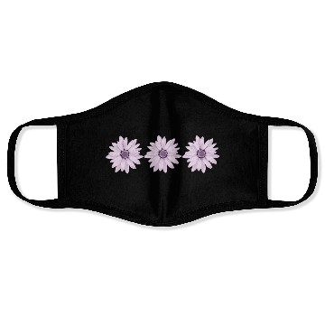 Discover Flowers violet Face Masks