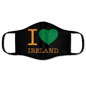 Discover I LOVE IRELAND Face Masks
