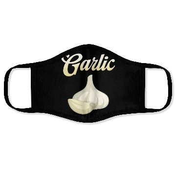 Discover Garlic lover, Garlic Head, Garlic gift Face Masks